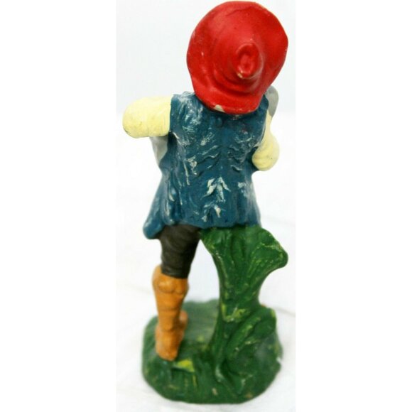 VTG Fontanini Paper Mache Nativity Boy Flute Music Player Figurine Italian - Picture 5 of 10